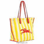 Roseau Essential Tote bag L Women Longchamp 8RTH80364 Yellow/White - Image 3