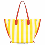 Roseau Essential Tote bag L Women Longchamp 8RTH80364 Yellow/White - Image 4
