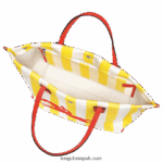 Roseau Essential Tote bag L Women Longchamp 8RTH80364 Yellow/White - Image 5
