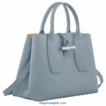 Roseau Handbag M Women Longchamp 8RTH80107 Cloud Blue - Image 3
