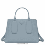 Roseau Handbag M Women Longchamp 8RTH80107 Cloud Blue - Image 4