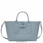 Roseau Handbag M Women Longchamp 8RTH80107 Cloud Blue - Image 5