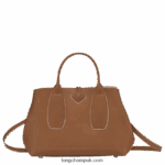 Roseau Handbag M Women Longchamp 8RTH80121 Cognac - Image 4