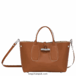 Roseau Handbag M Women Longchamp 8RTH80121 Cognac - Image 5