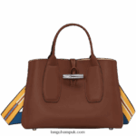Roseau Handbag M Women Longchamp 8RTH8097 Ebony