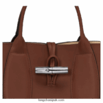 Roseau Handbag M Women Longchamp 8RTH8097 Ebony - Image 7