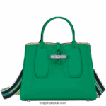 Roseau Handbag M Women Longchamp 8RTH8098 Grass/Green Light