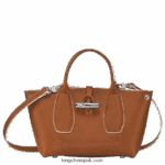 Roseau Handbag S Women Longchamp 8RTH80122 Cognac - Image 5