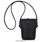 Roseau Phone case with lace Women Longchamp 8RTH80683 Black - Image 4
