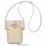 Roseau Phone case with lace Women Longchamp 8RTH80686 Paper