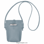 Roseau Phone case with lace Women Longchamp 8RTH80687 Cloud Blue