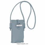 Roseau Phone case with lace Women Longchamp 8RTH80687 Cloud Blue - Image 3