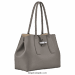 Roseau Tote bag L Women Longchamp 8RTH80370 Turtledove - Image 3