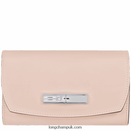 Roseau Wallet Women Longchamp 8RTH80564 Pale Pink