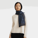 Spring/Summer 2023 Collection Shawl Women Longchamp 8RTH80979 Navy - Image 2