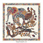 Spring/Summer 2023 Collection Silk scarf 50 Women Longchamp 8RTH801004 Ecru