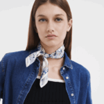 Spring/Summer 2023 Collection Silk scarf 50 Women Longchamp 8RTH801005 Slate - Image 2