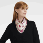 Spring/Summer 2023 Collection Silk scarf 50 Women Longchamp 8RTH801006 Fuchsia - Image 2