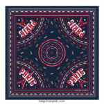 Spring/Summer 2023 Collection Silk scarf 50 Women Longchamp 8RTH801015 Navy