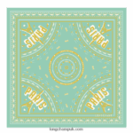 Spring/Summer 2023 Collection Silk scarf 50 Women Longchamp 8RTH801017 Celadon