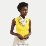 Spring/Summer 2023 Collection Silk scarf 50 Women Longchamp 8RTH801019 Lemon - Image 2