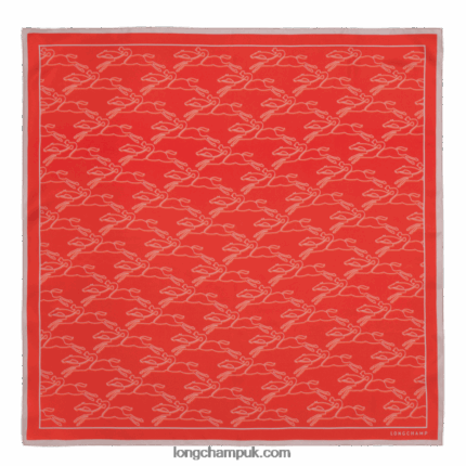 Spring/Summer 2023 Collection Silk scarf 70 Women Longchamp 8RTH801030 Orange