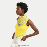 Spring/Summer 2023 Collection Silk scarf 70 Women Longchamp 8RTH801031 Lemon - Image 2