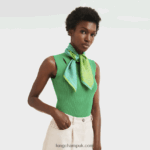 Spring/Summer 2023 Collection Silk scarf 70 Women Longchamp 8RTH801032 Turquoise - Image 2