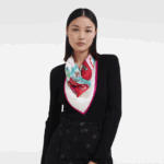 Spring/Summer 2023 Collection Silk scarf 70 Women Longchamp 8RTH801034 Pink - Image 2