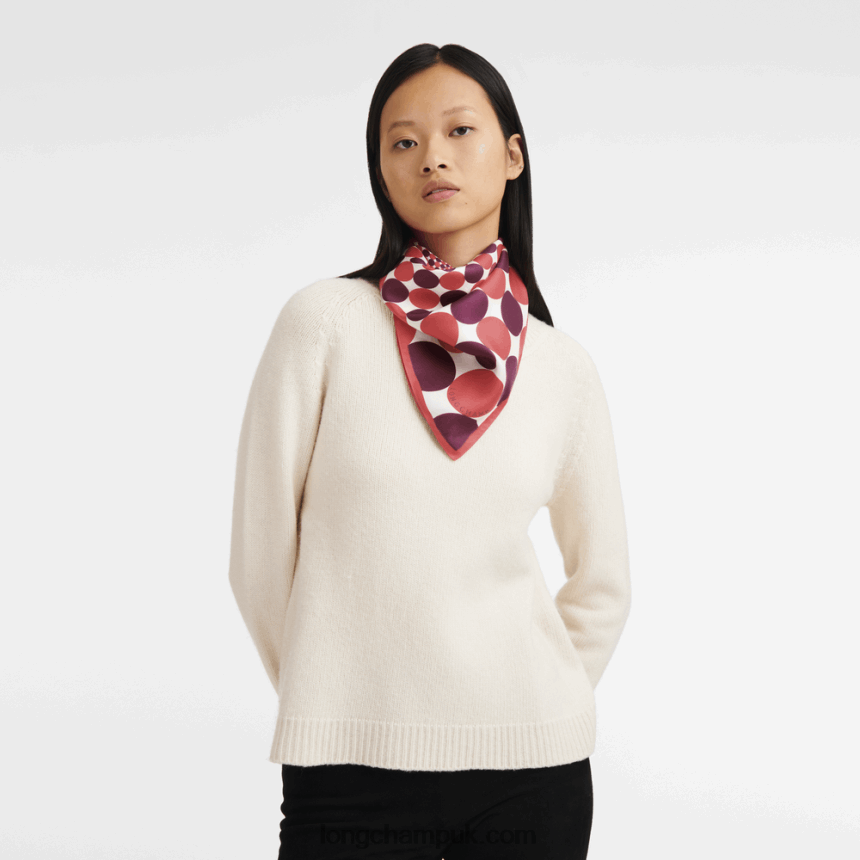 Spring/Summer 2023 Collection Silk scarf 70 Women Longchamp 8RTH801035 Fuchsia - Image 2