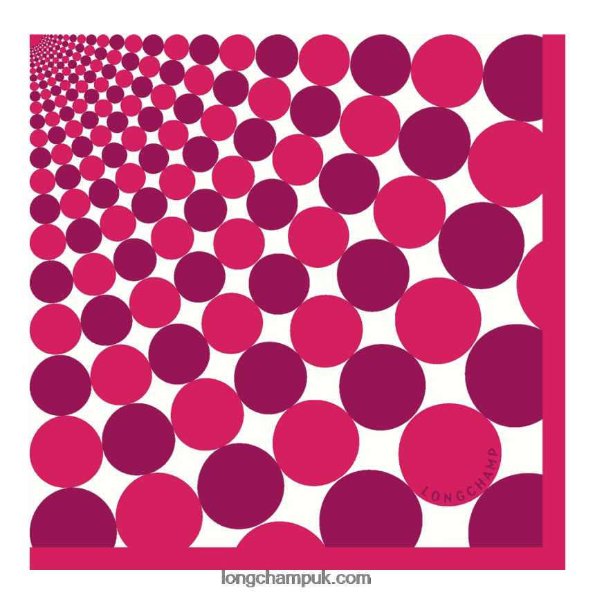 Spring/Summer 2023 Collection Silk scarf 70 Women Longchamp 8RTH801035 Fuchsia - Image 4