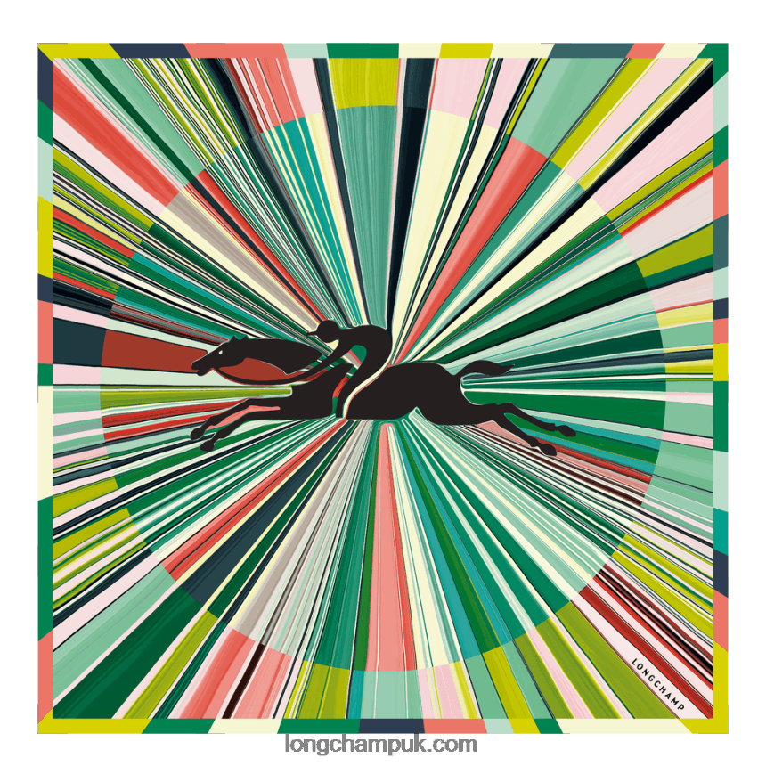 Spring/Summer 2023 Collection Silk scarf 70 Women Longchamp 8RTH801038 Grass/Green Light - Image 1