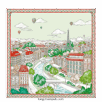 Spring/Summer 2023 Collection Silk scarf 90 Women Longchamp 8RTH801044 Orange