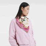 Spring/Summer 2023 Collection Silk scarf 90 Women Longchamp 8RTH801047 Fuchsia - Image 2