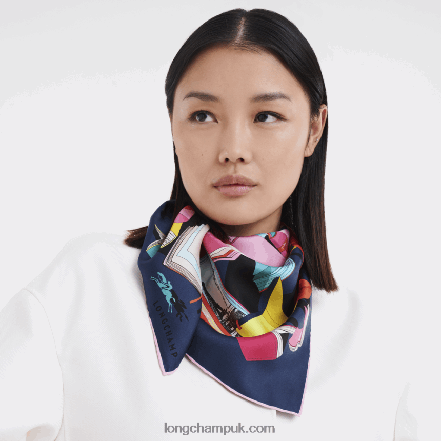 Spring/Summer 2023 Collection Silk scarf 90 Women Longchamp 8RTH801049 Multicolor - Image 2