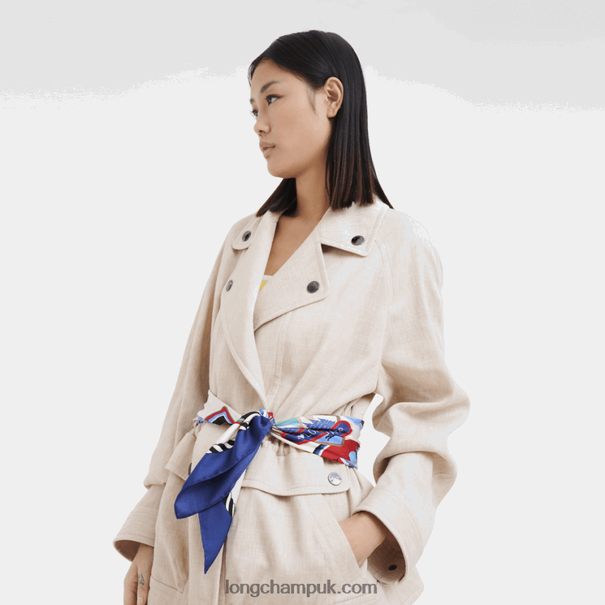 Spring/Summer 2023 Collection Silk scarf 90 Women Longchamp 8RTH801056 Navy - Image 2