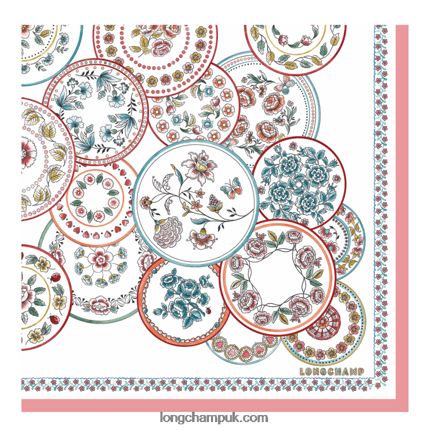 Spring/Summer Collection 2022 Silk scarf Women Longchamp 8RTH801042 Ivory - Image 2