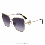 Spring/Summer Collection 2023 Sunglasses Women Longchamp 8RTH80884 Gold/Violet - Image 2
